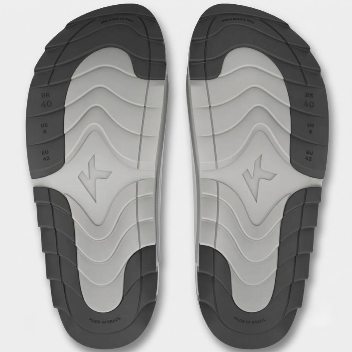 Chinelo Kenner Makho Slide Masculino - Cinza Cinza 5