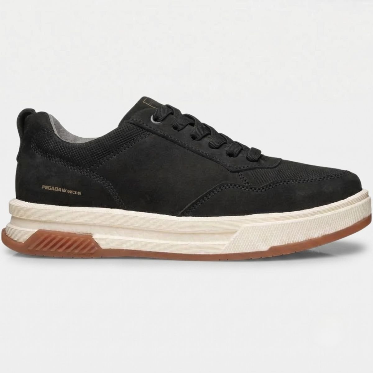Sapatênis Pegada Ultraconforto Napa Soft Masculino - Preto Cinza 2