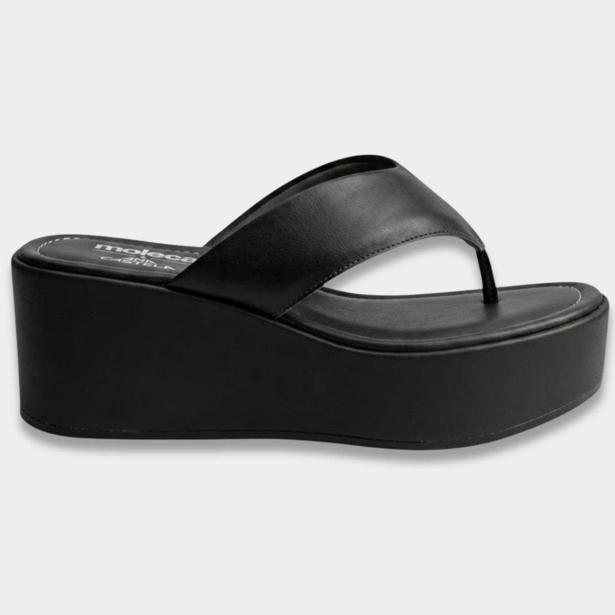 Tamanco Moleca Liso Plataforma Ana Castela Feminino - Preto Cinza 2