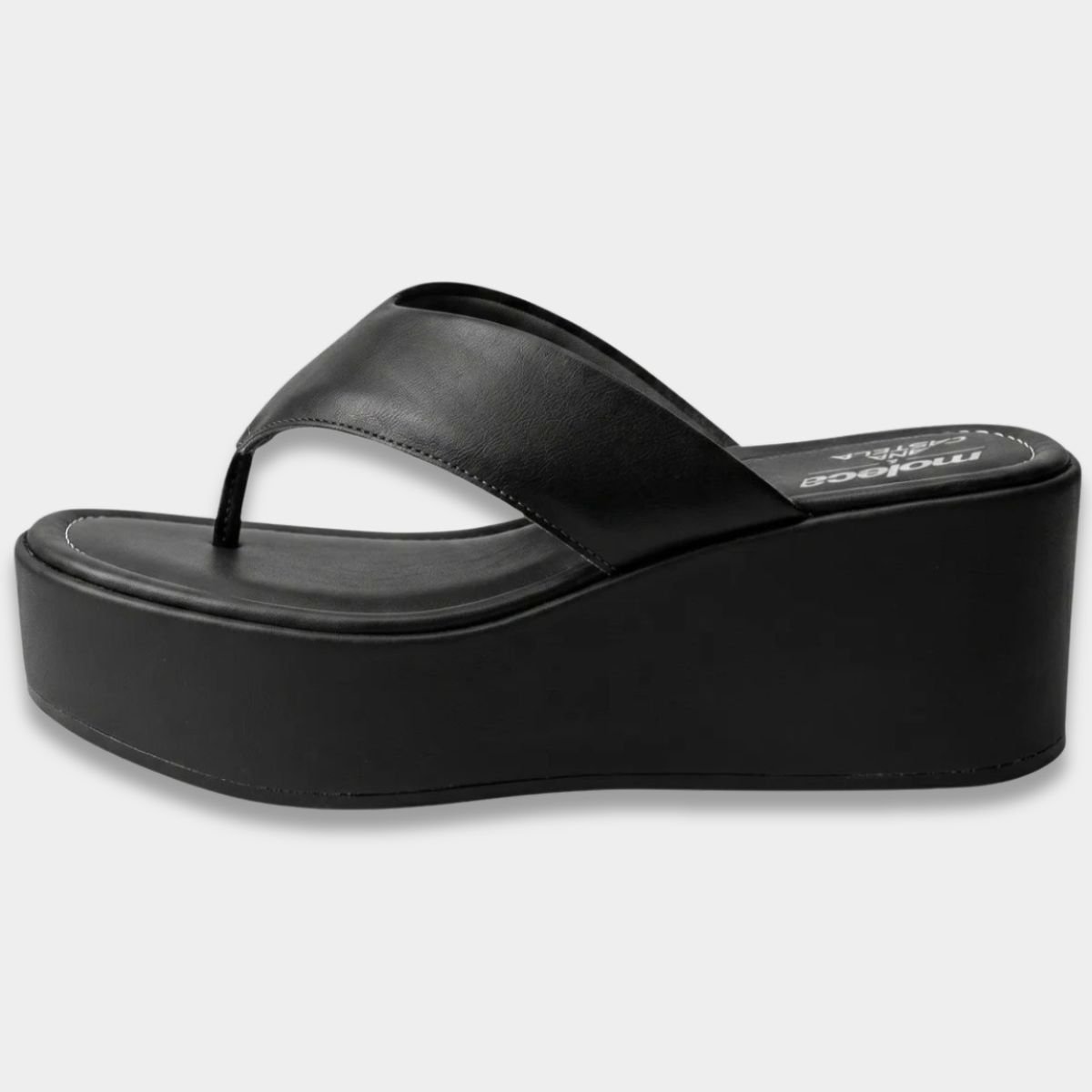 Tamanco Moleca Liso Plataforma Ana Castela Feminino - Preto Cinza 4