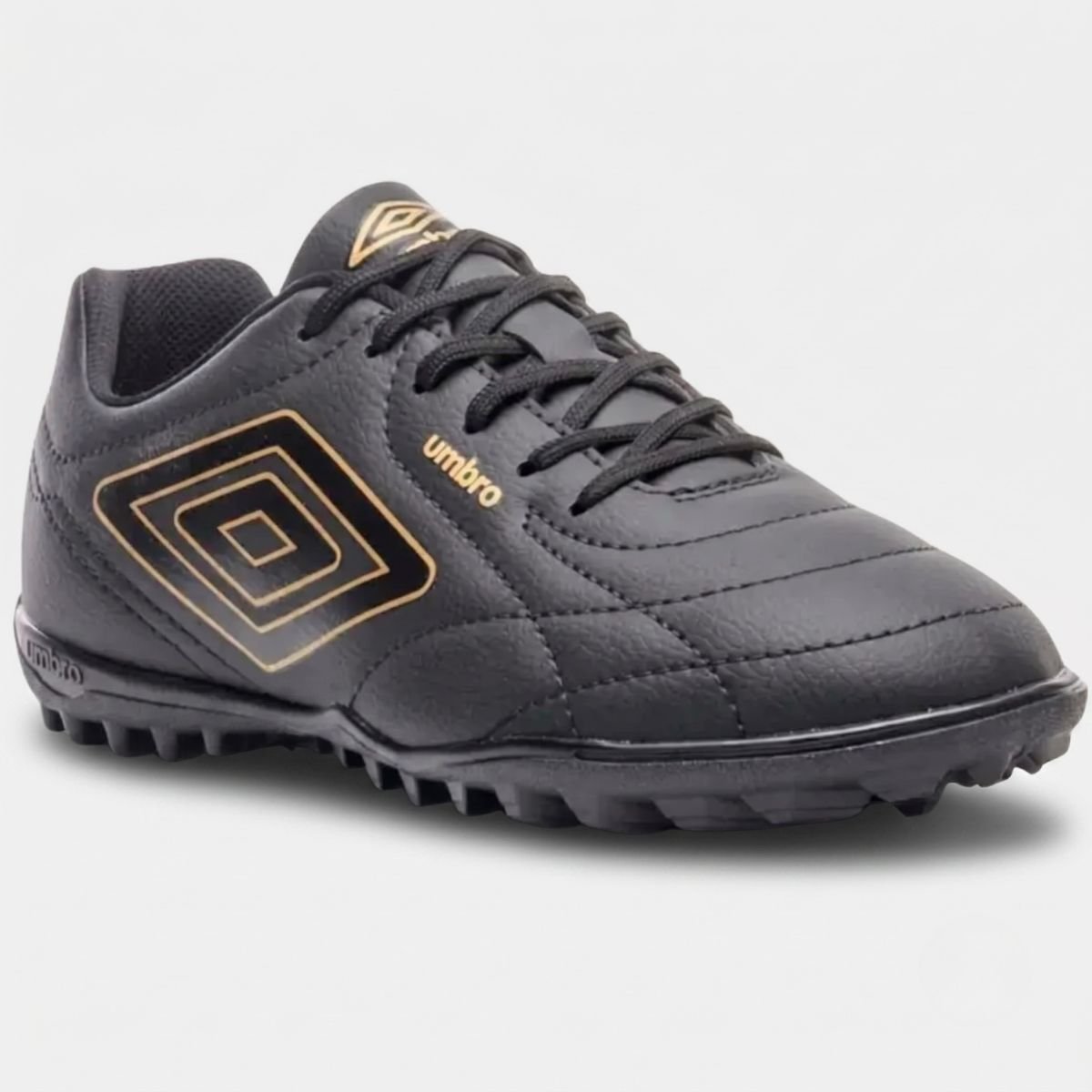 Chuteira Society Umbro Class Footballer Masculino - Preto e Dourado Preto 1