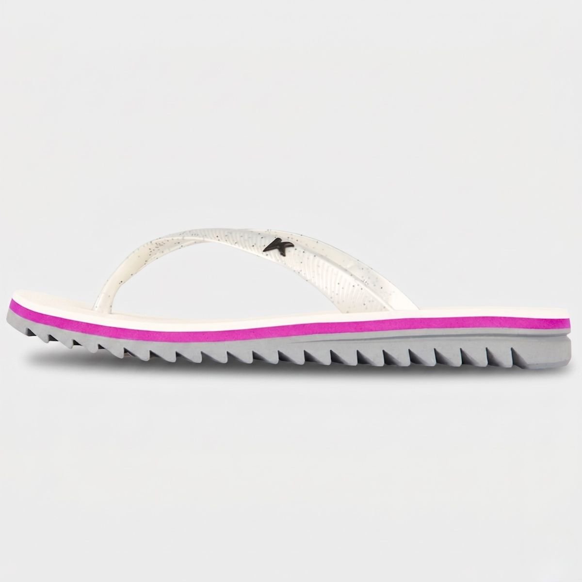 Chinelo Kenner Ibiza Pro Feminino - Branco e Rosa Cinza 3