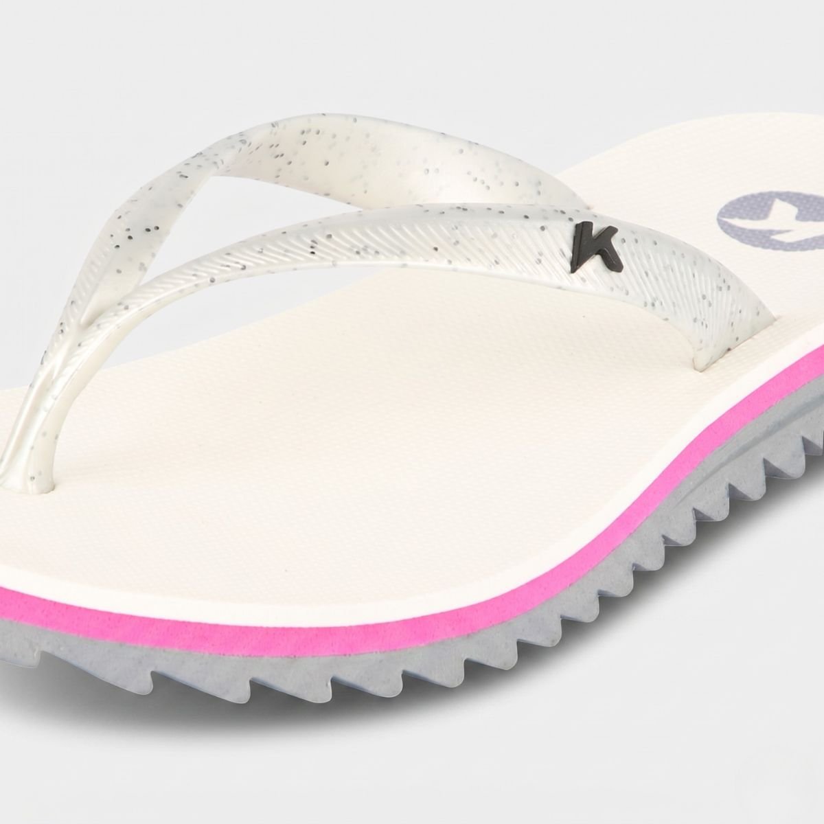 Chinelo Kenner Ibiza Pro Feminino - Branco e Rosa Cinza 4