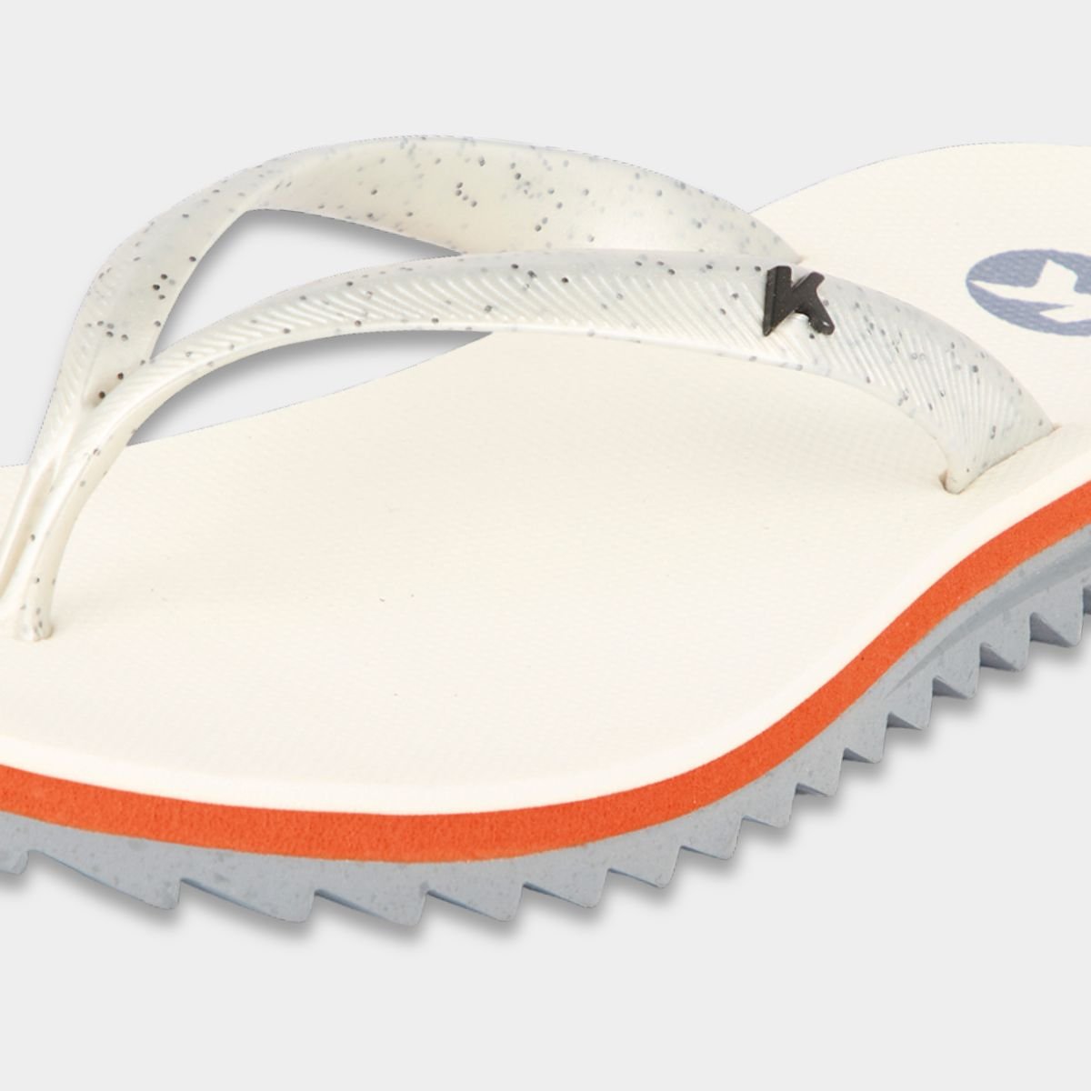 Chinelo Kenner Ibiza Pro Feminino - Branco e Laranja Cinza 4