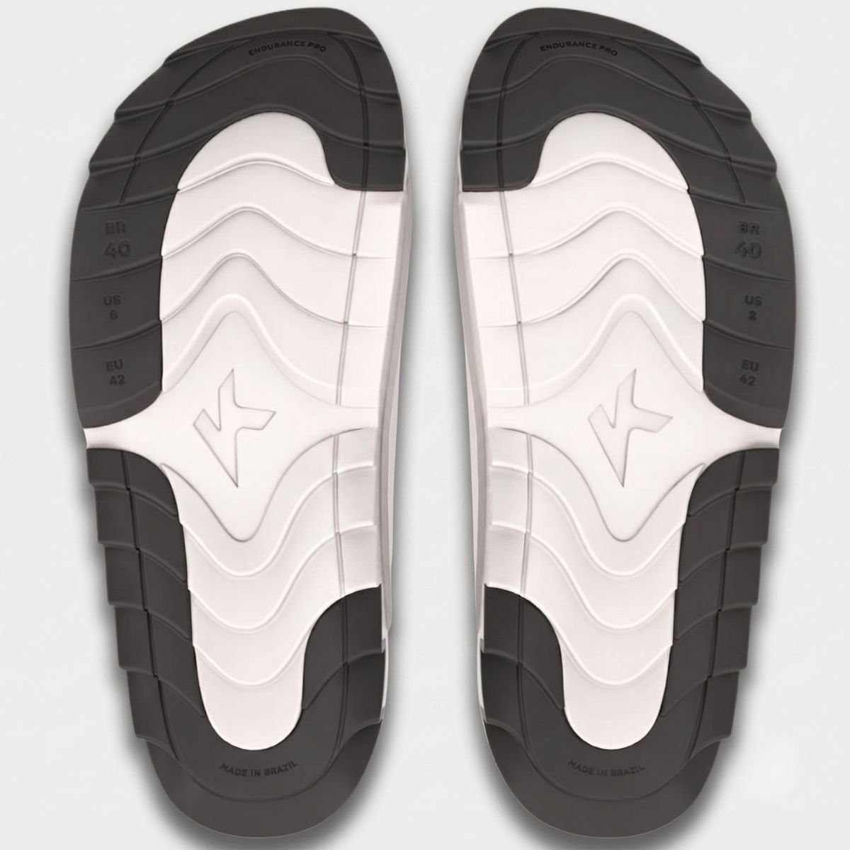 Chinelo Kenner Makho Slide Masculino - Branco e Preto Branco 5