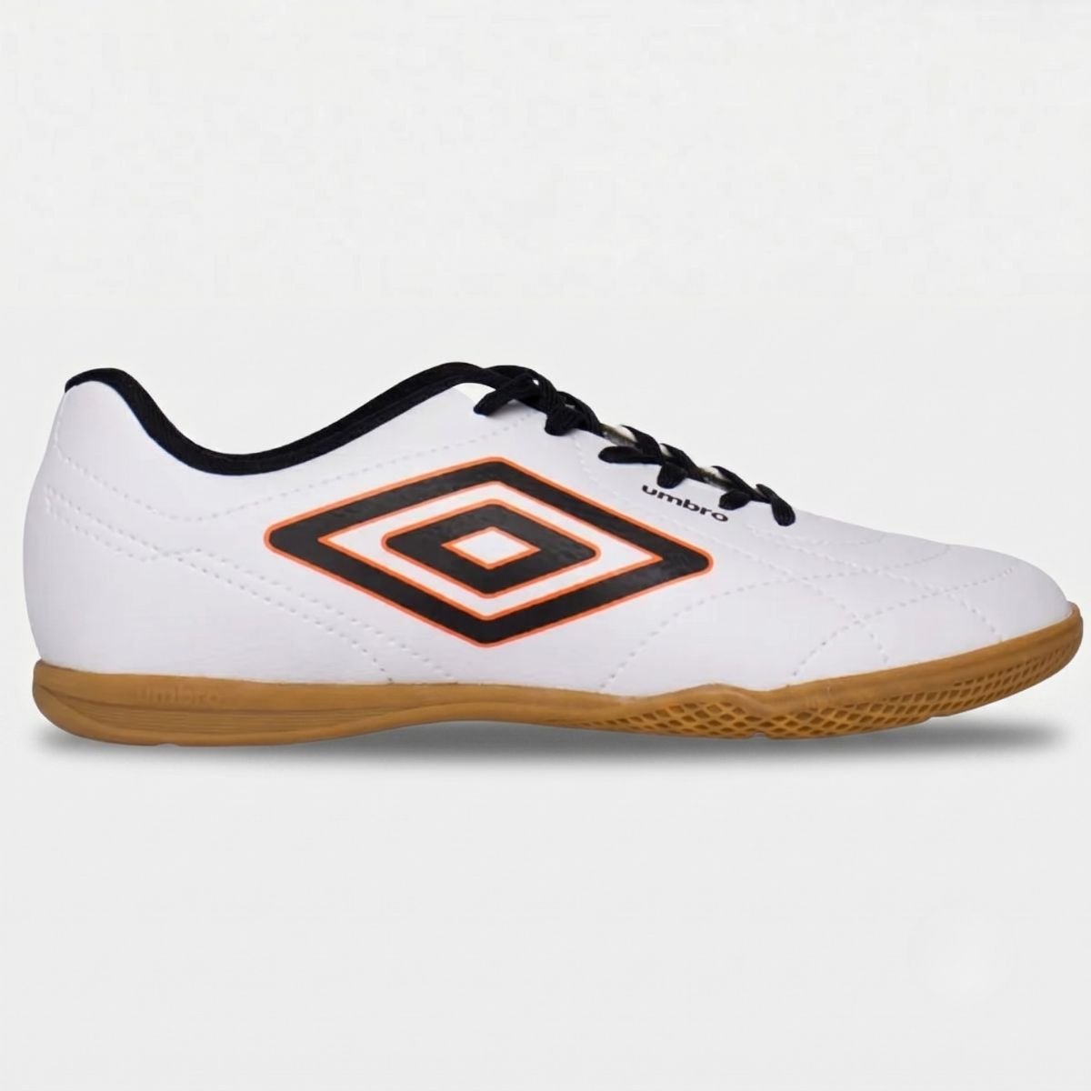 Chuteira Futsal Umbro Class Footballer Masculino - Branco e Caramelo Branco 2