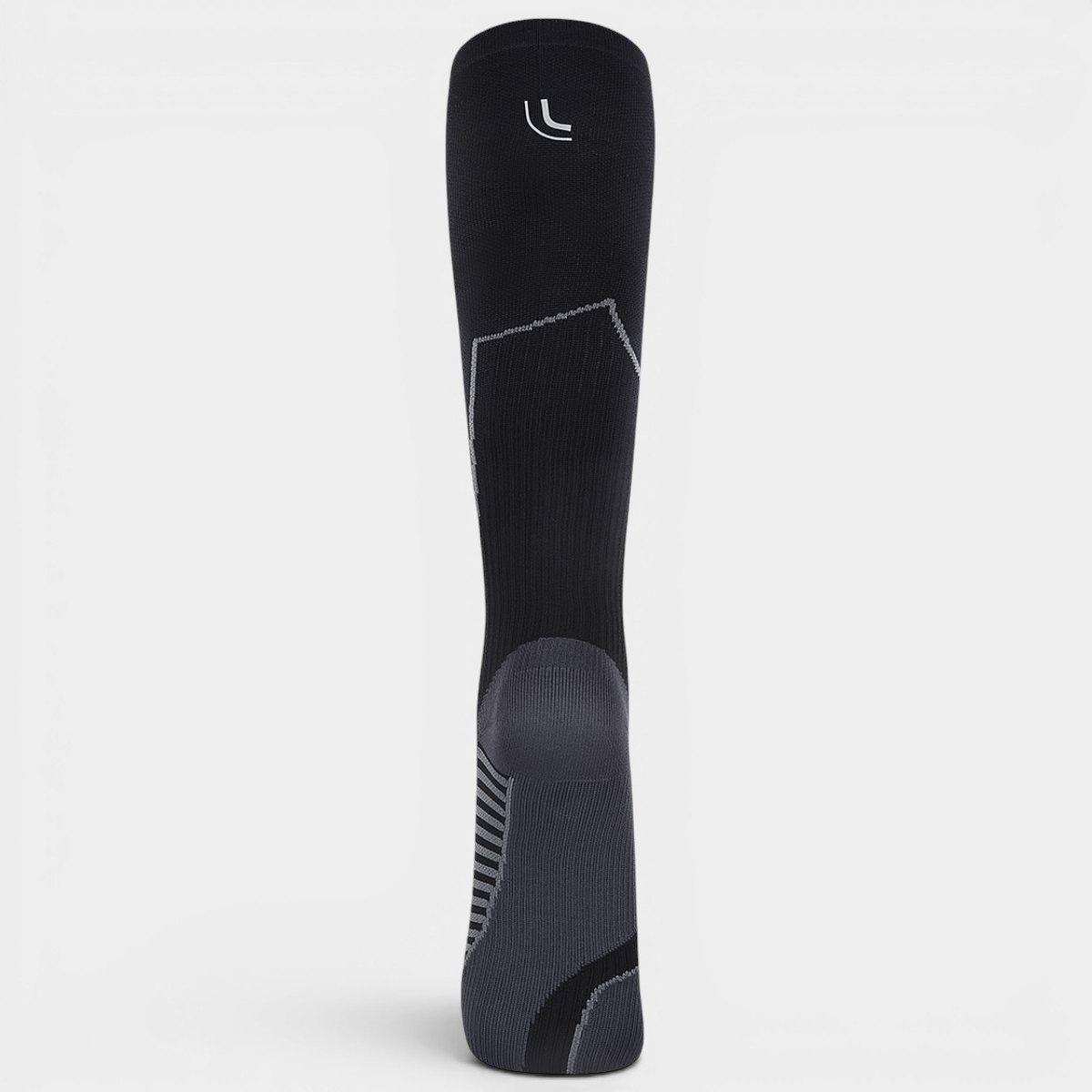 Meia Lupo Lsport Veneza Emana Cano Extra Longo - Preto Cinza 3