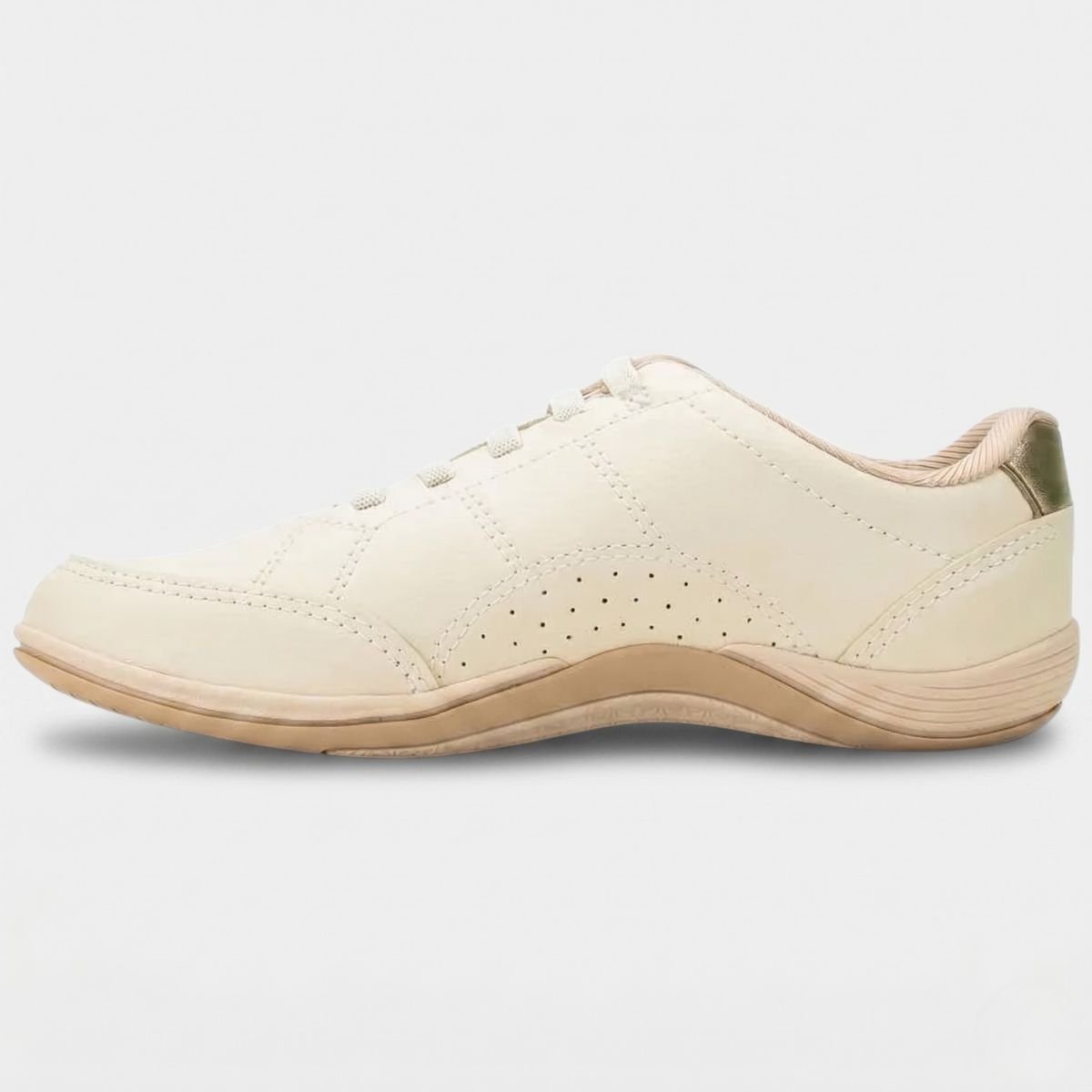 Tênis Kolosh Casual Calce Fácil Feminino - Off White Cinza 4