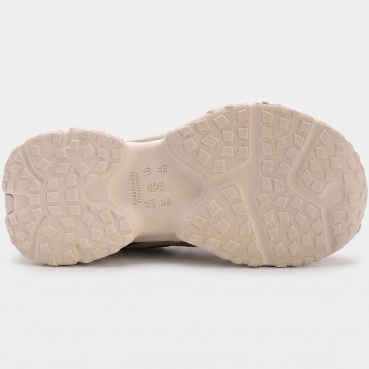 Tênis Ramarim Chunky Kyoto Feminino - Branco e Marrom Escuro Cinza 5