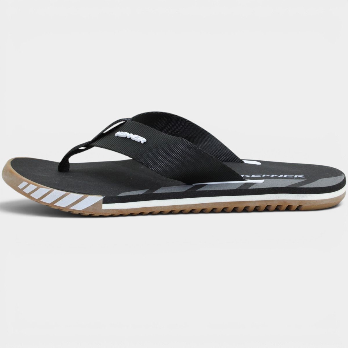 Chinelo Kenner Kick S Up Masculino - Preto e Bege Preto/Bege 3