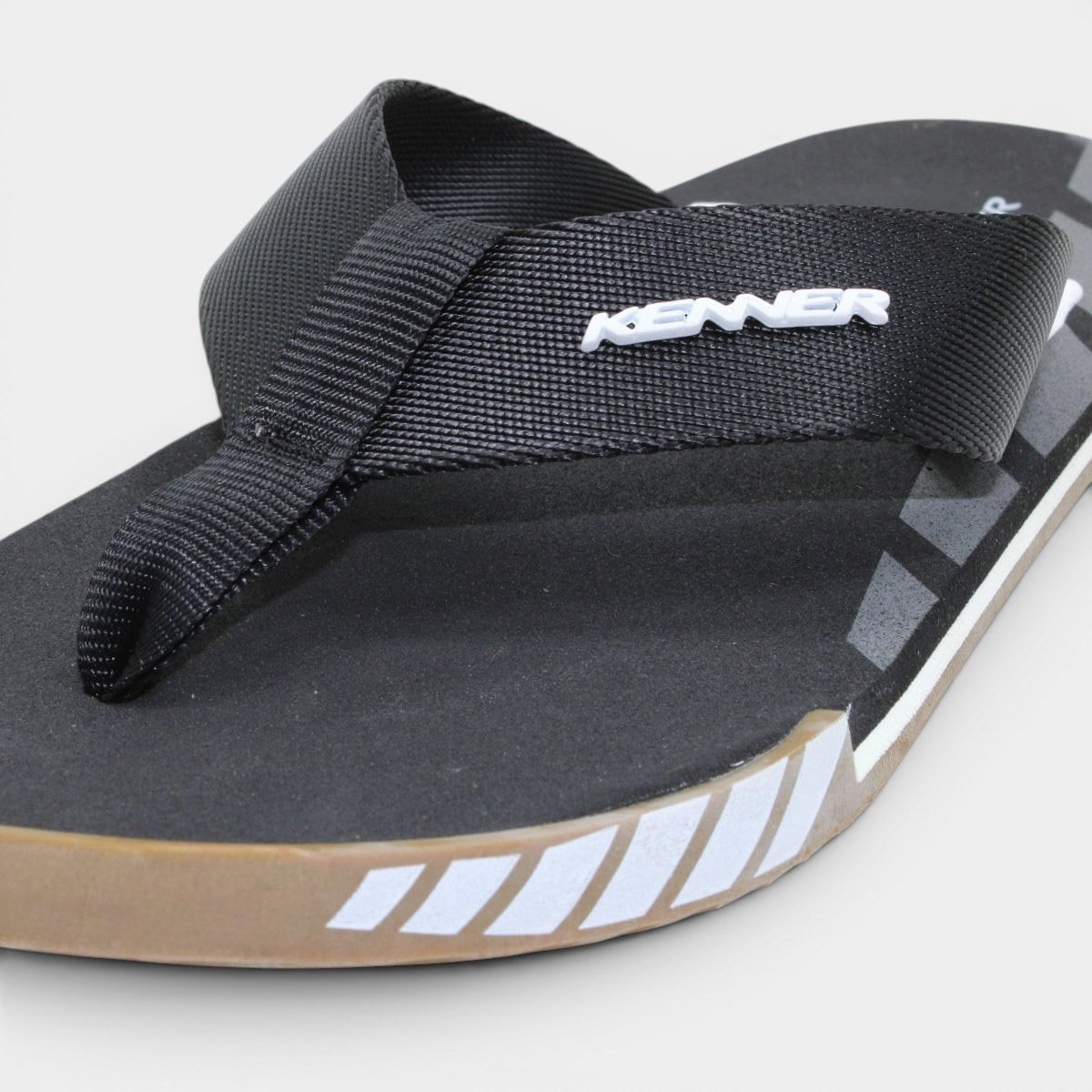 Chinelo Kenner Kick S Up Masculino - Preto e Bege Preto/Bege 4