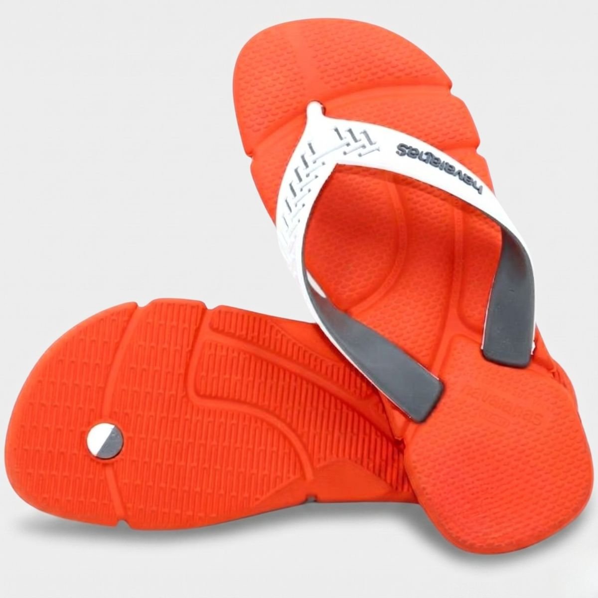 Chinelo Havaianas Power 2.0 Masculino - Laranja e Cinza Laranja 4