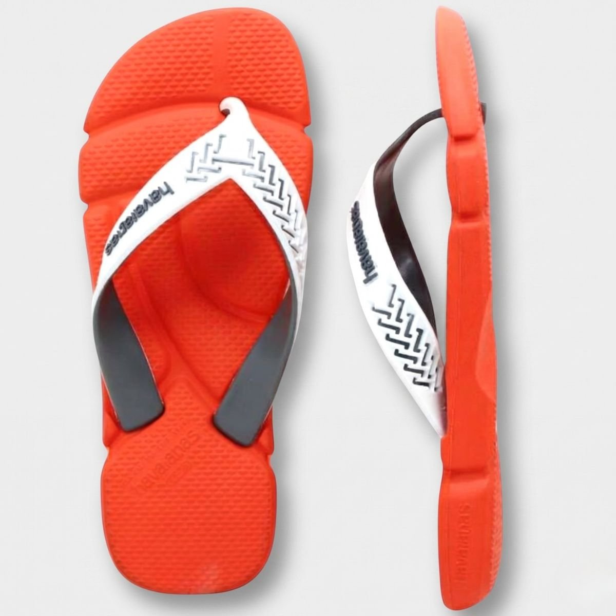 Chinelo Havaianas Power 2.0 Masculino - Laranja e Cinza Laranja 5