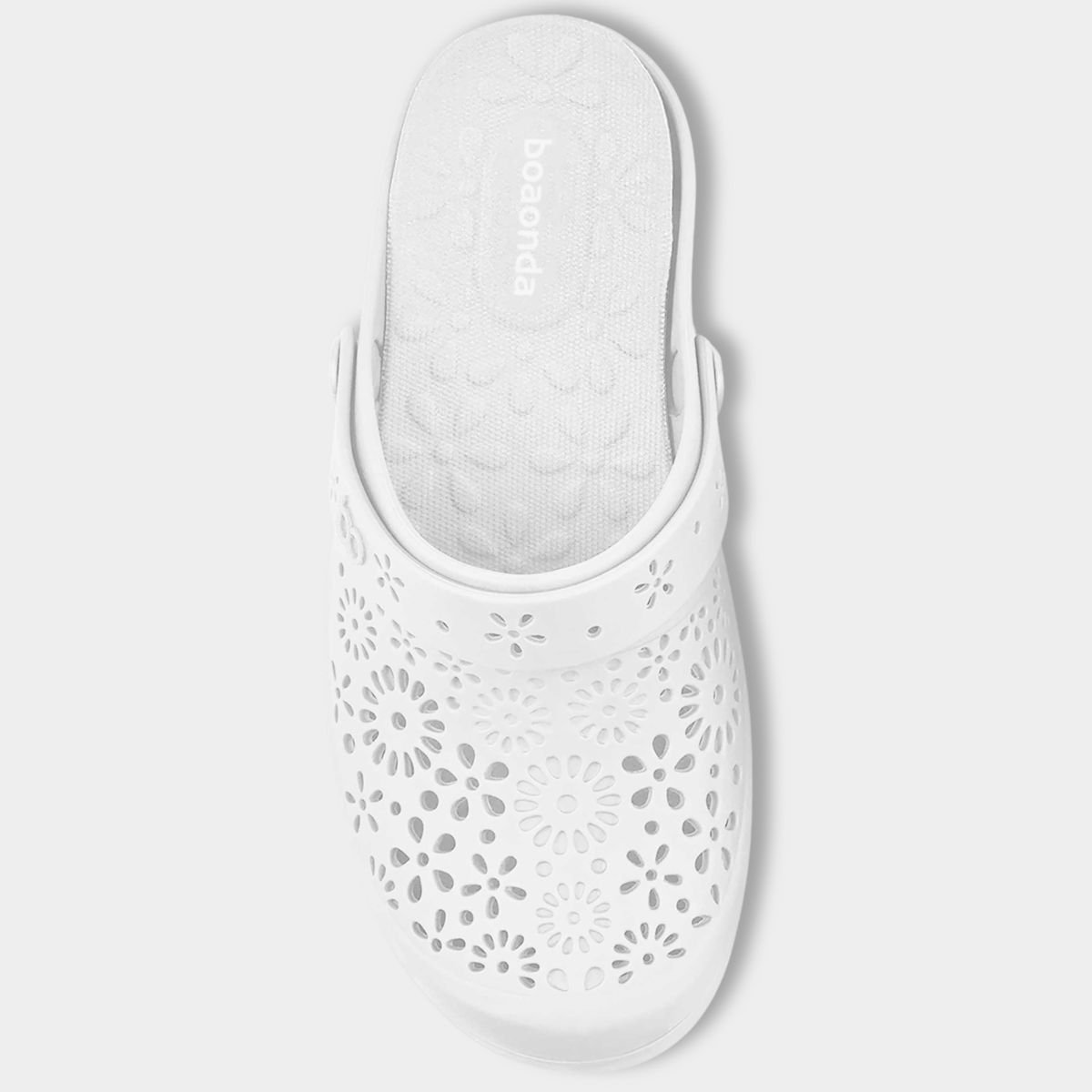 Babuche Boaonda Nellie Feminino - Branco Cinza 3
