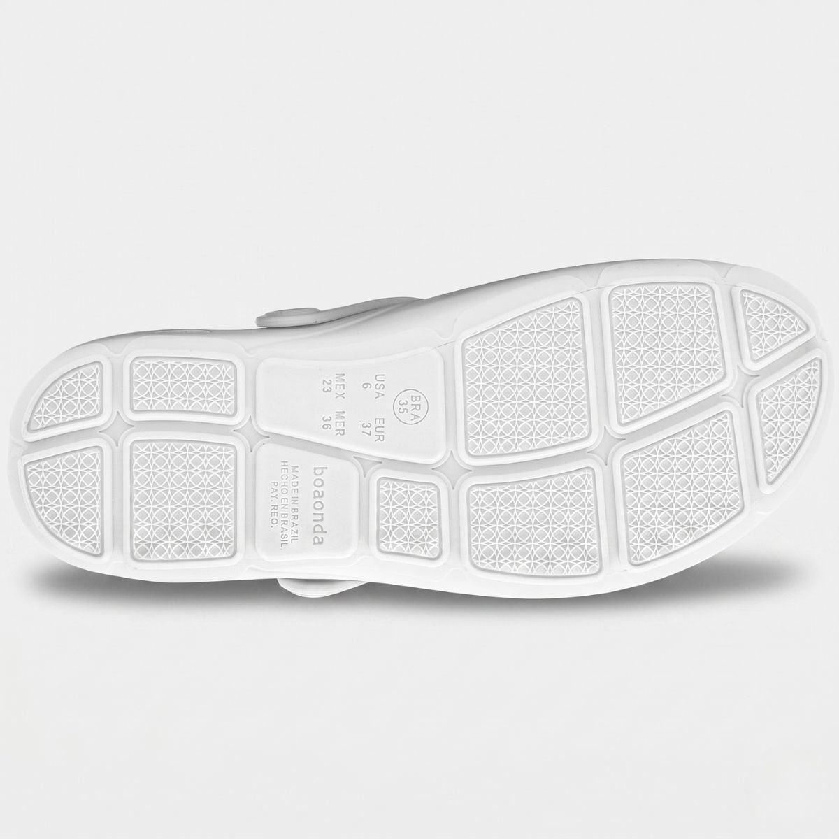 Babuche Boaonda Nellie Feminino - Branco Cinza 4