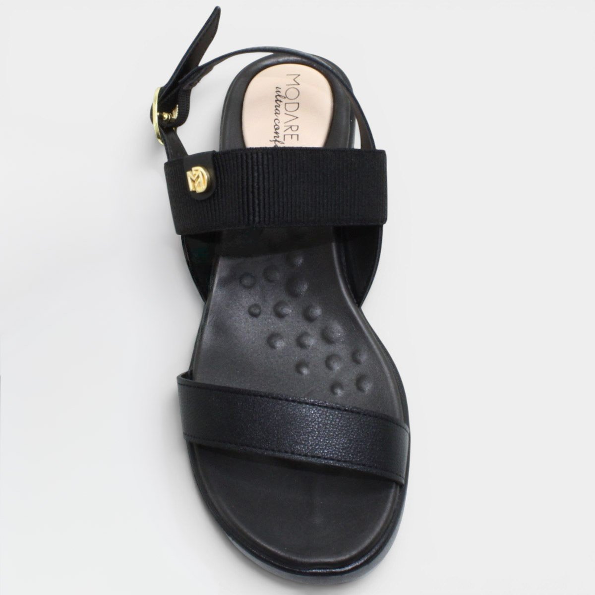 Sandália Modare Ultraconforto Elástico Feminina - Preto Preto 3