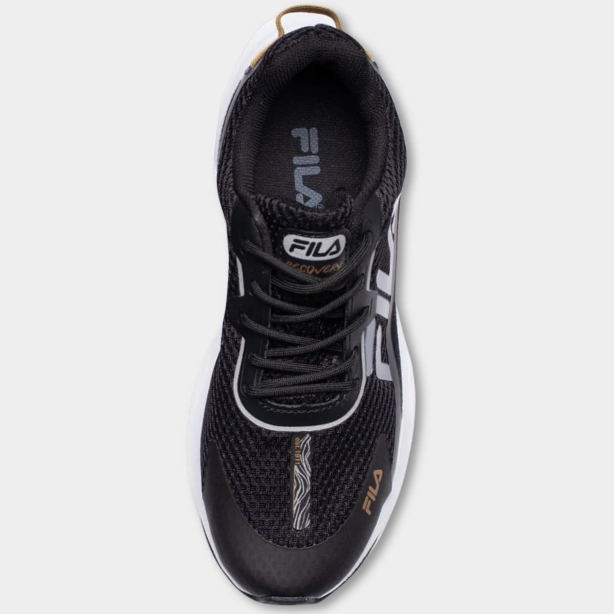 Tênis Fila Recovery Feminino - Preto e Dourado Preto 3