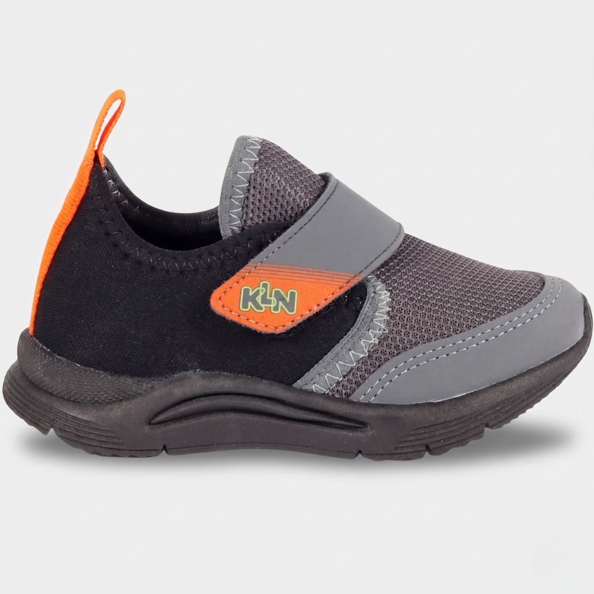 Tênis Infantil Klin New Sport Anatômico Menino - Cinza e Laranja Cinza 2