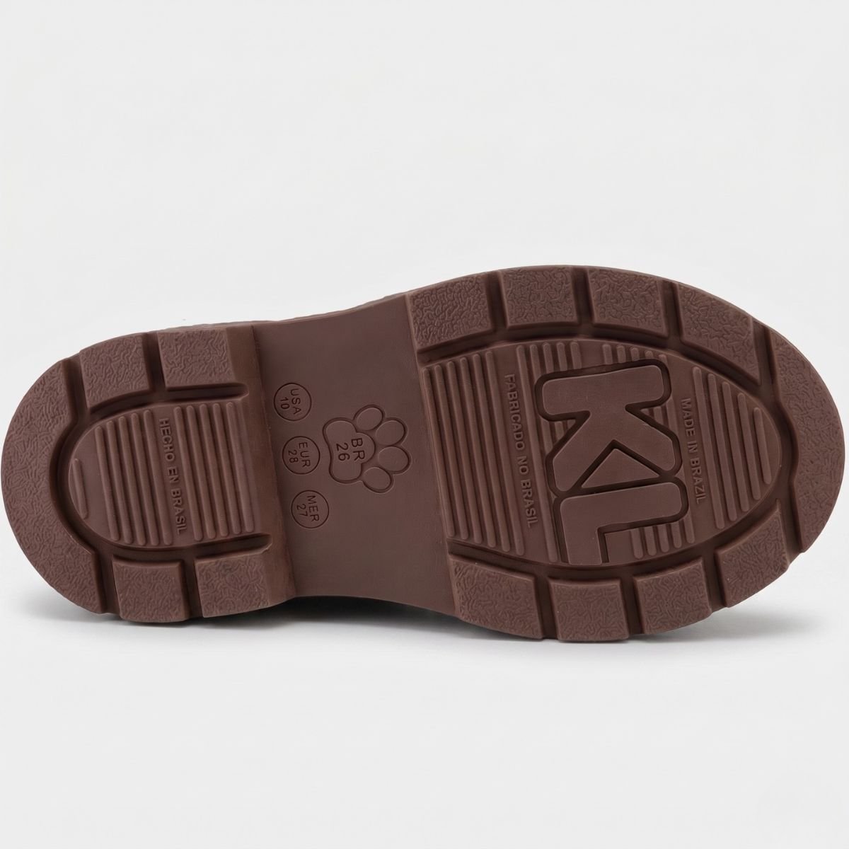 Bota Infantil Klin London Mini Menino - Marrom Escuro Cinza 4