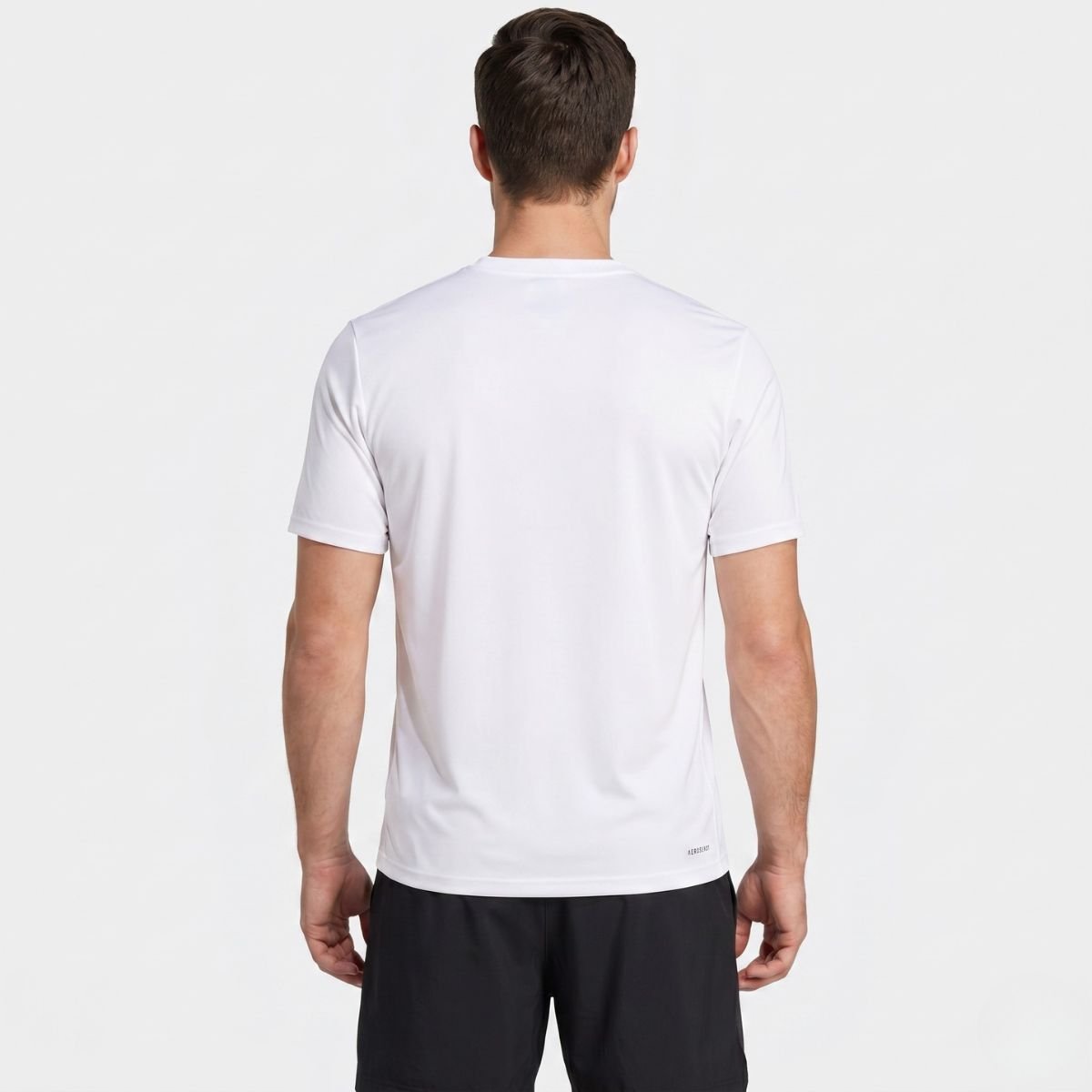Camiseta Adidas Workout Essentials Base Masculina - Branco Cinza 4