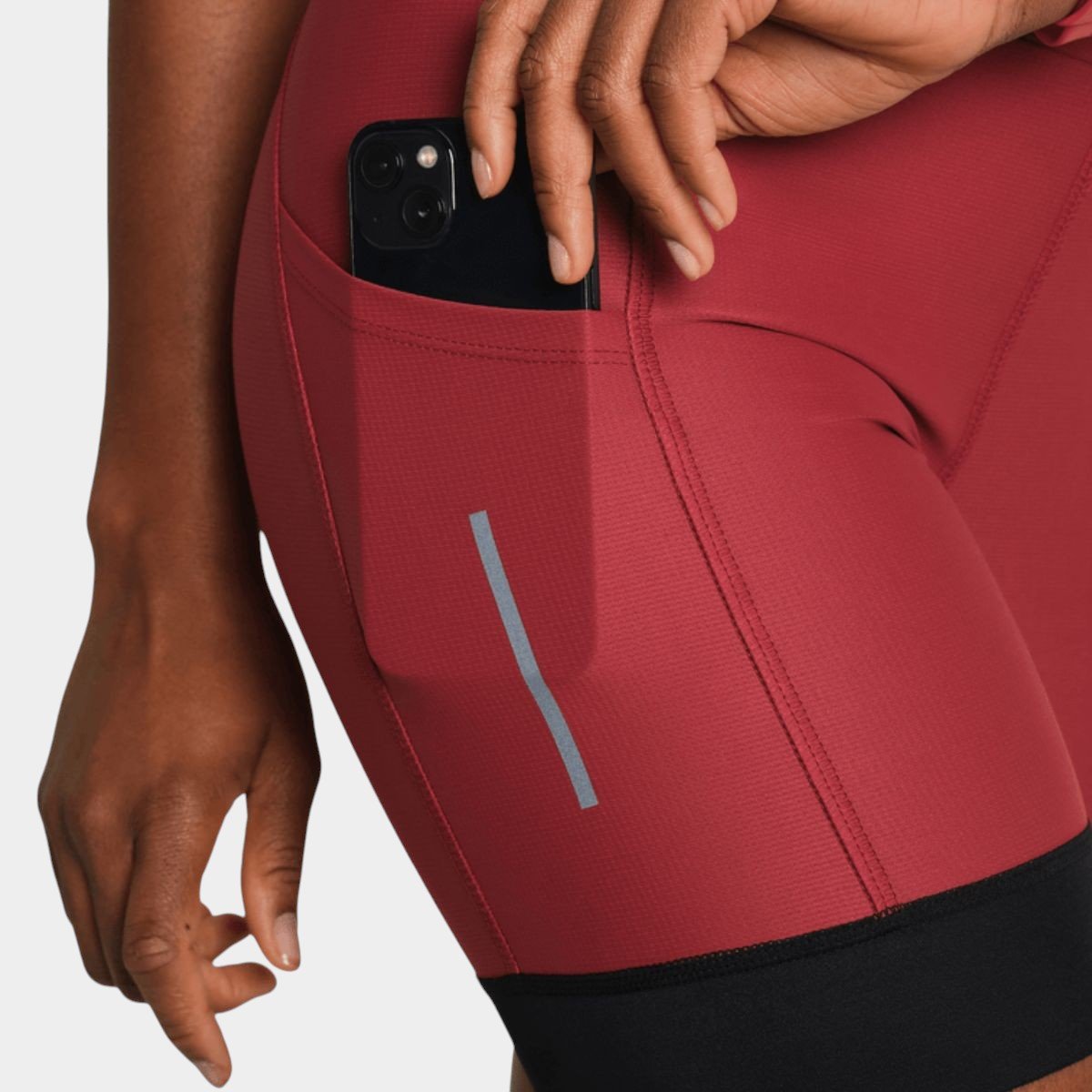 Bermuda Lupo LSport Run 7 Pocket Feminina - Vermelho e Preto Cinza 5