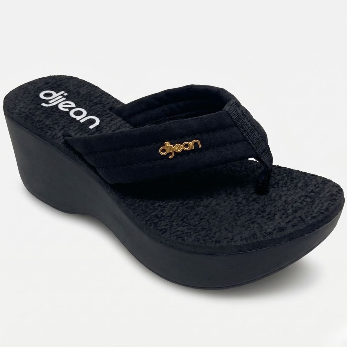 Tamanco Anabela Dijean Plataforma Feminino - Preto