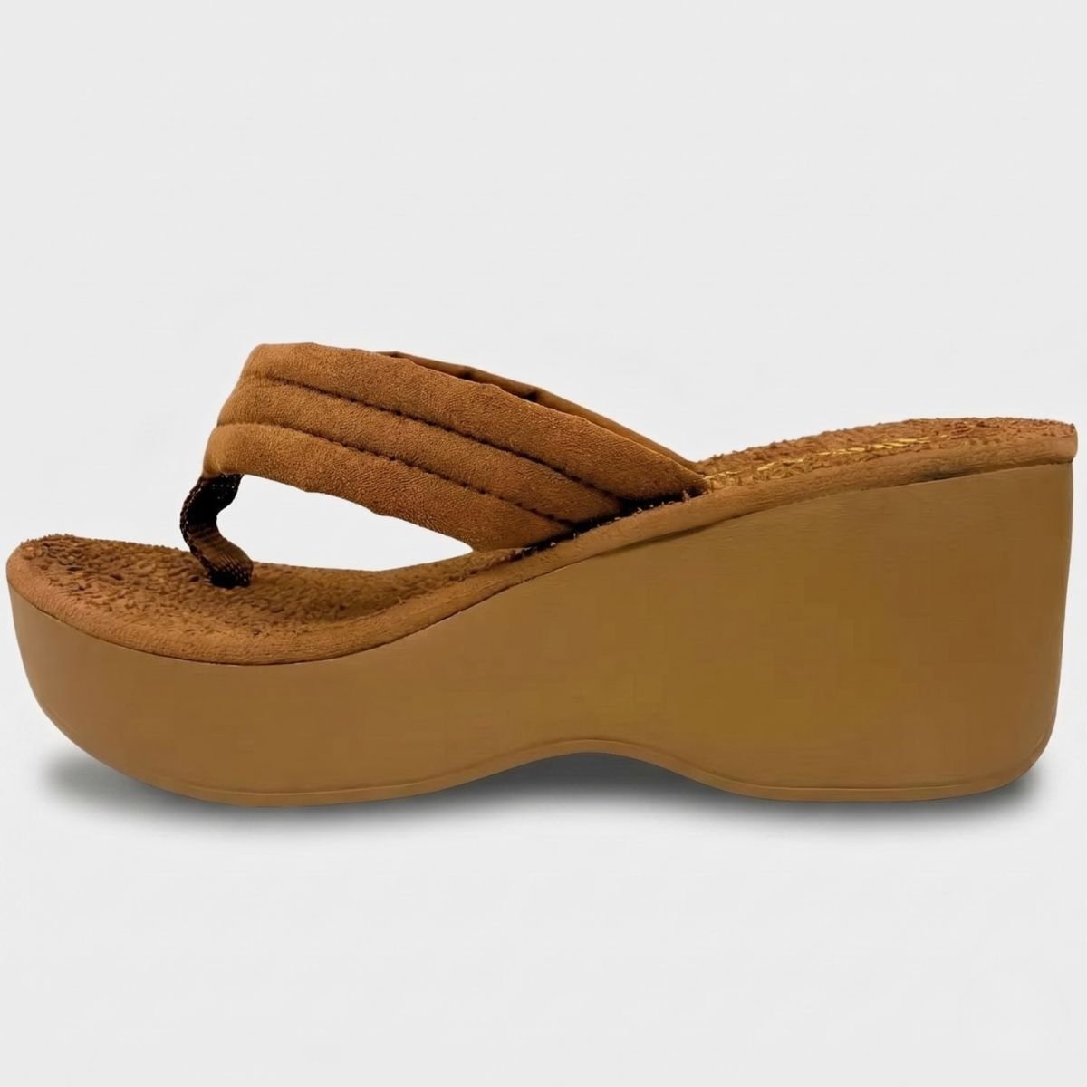 Tamanco Anabela Dijean Plataforma Feminino - Caramelo Caramelo 4