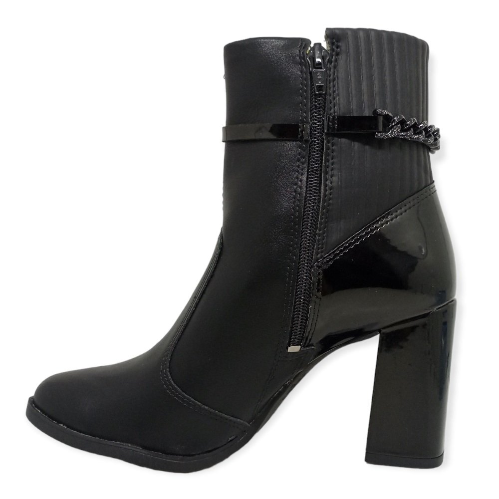 Bota Cano Curto Mississipi Q8491-0001 Preta Preto 3