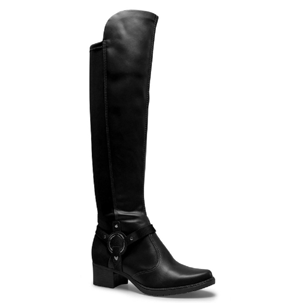 Bota Cano Longo Mississipi Q8541-0001 Preta Preto 1