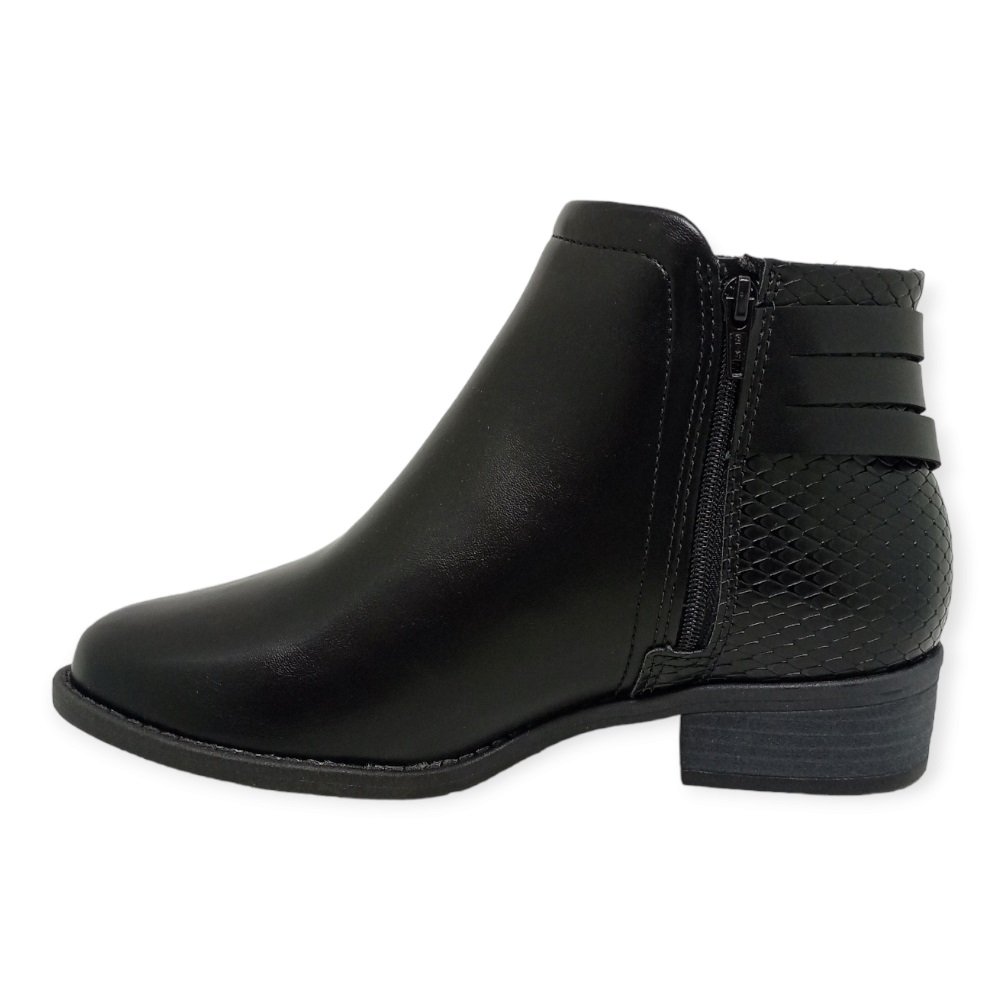 Bota Cano Baixo Modare 7057.218 Preta Preto 3