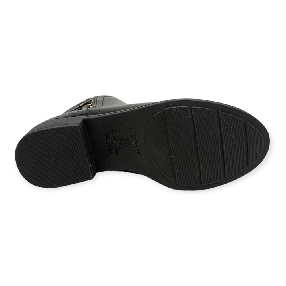 Bota Cano Baixo Modare 7057.218 Preta Preto 4