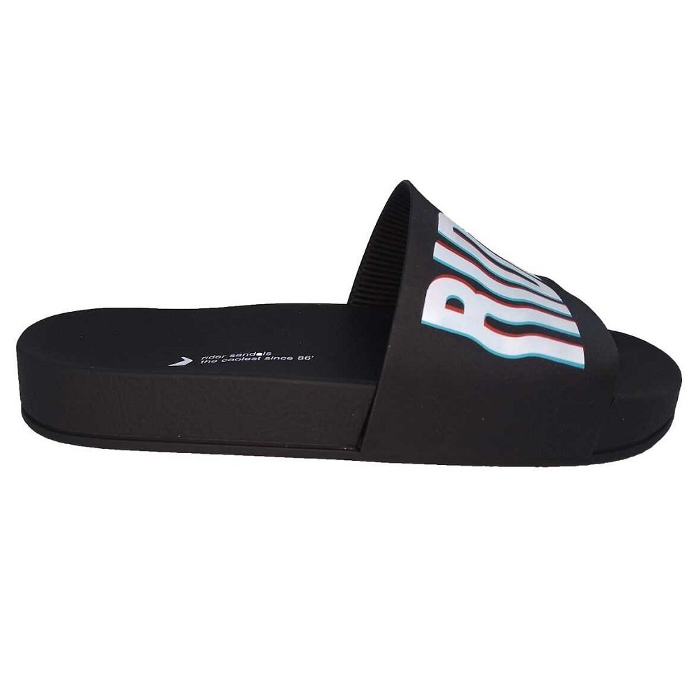 Chinelo Slide Infantil Menino Rider Full 86 Grendene 11499 Preto 2