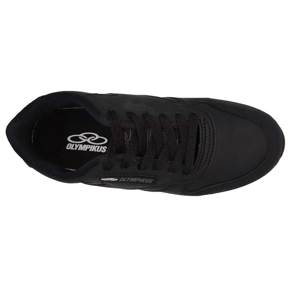 Tênis Olympikus Adulto Tradicional Jogging 100 Preto Preto 4