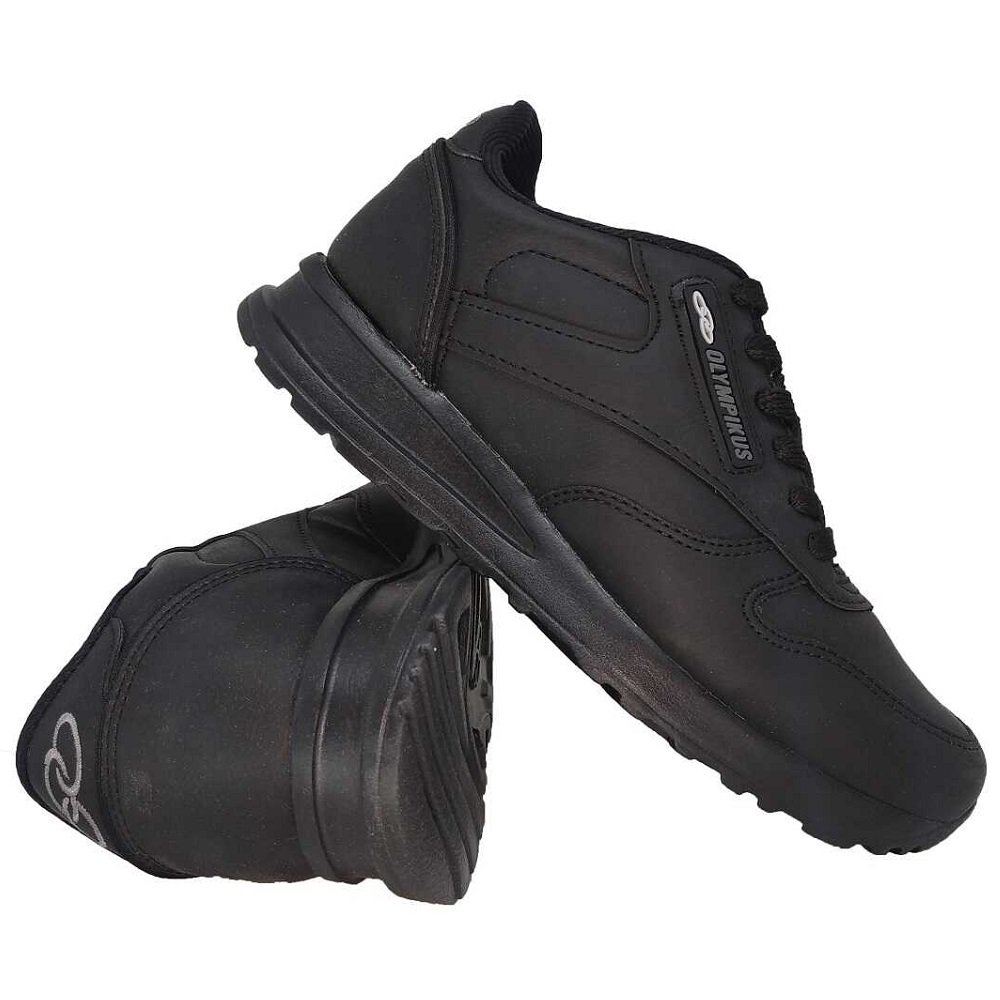Tênis Olympikus Adulto Tradicional Jogging 100 Preto Preto 6