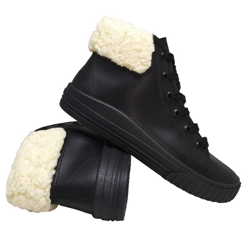 Tênis Feminino Adulto Moleca 5745.106 Preto 6