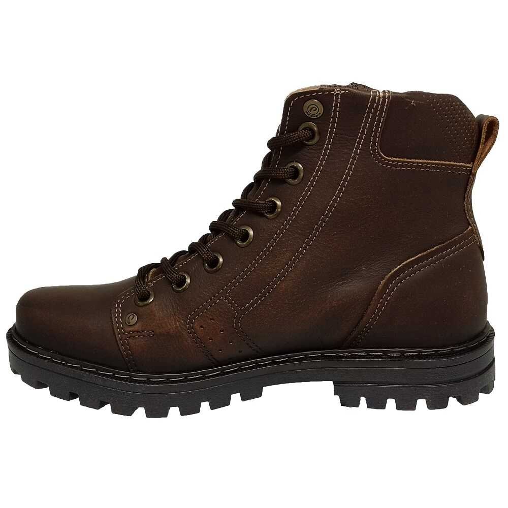 Coturno Masculino Adulto Couro Pegada 181504 Marrom 3