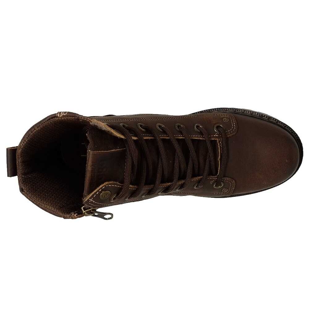 Coturno Masculino Adulto Couro Pegada 181504 Marrom 4