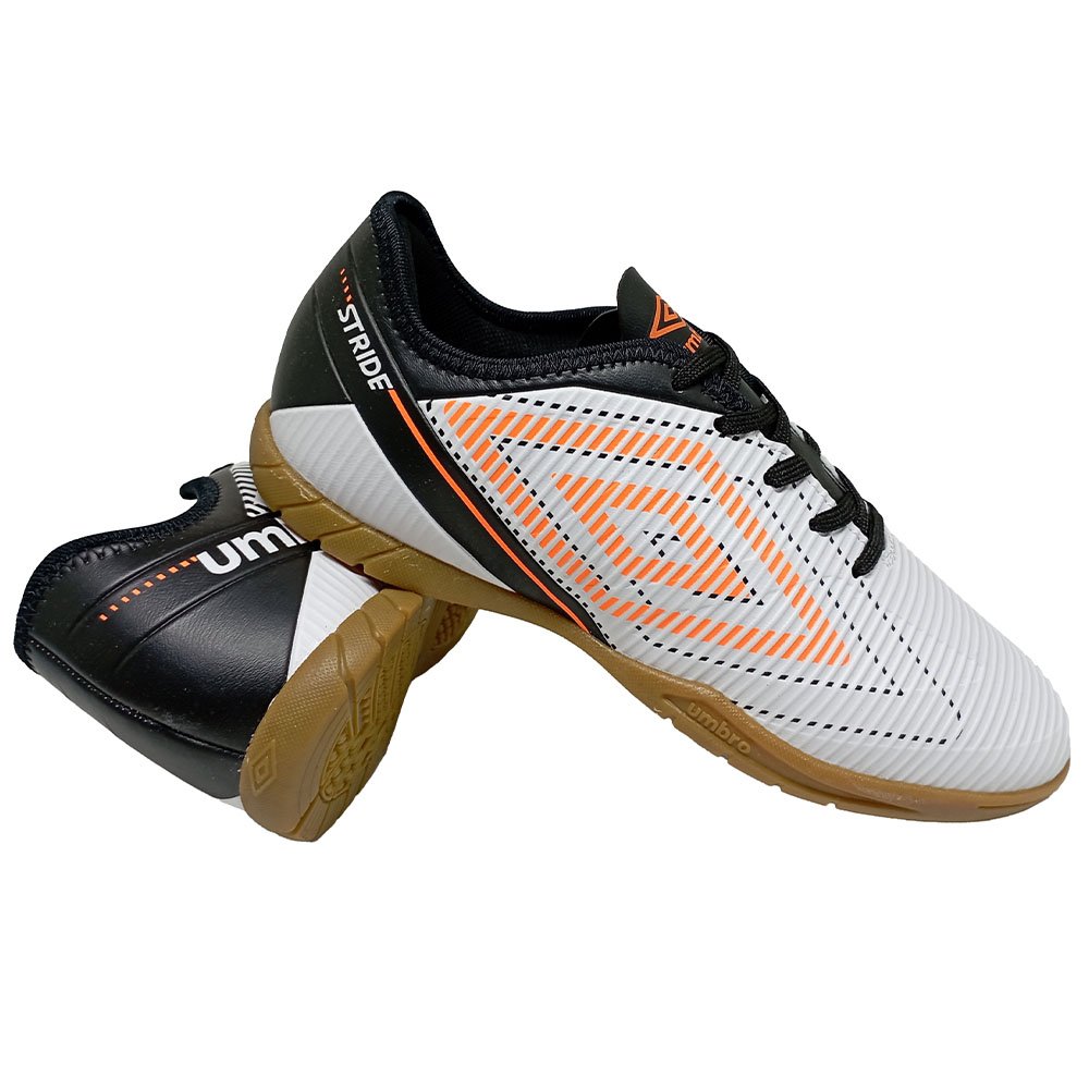 Chuteira Futsal Umbro Stride Branco/Preto Branco 4