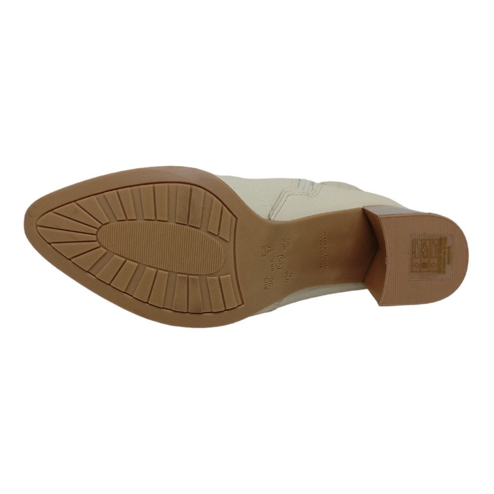 Bota Cano Curto Ramarim 2395121 Feminina - Aveia Bege 4