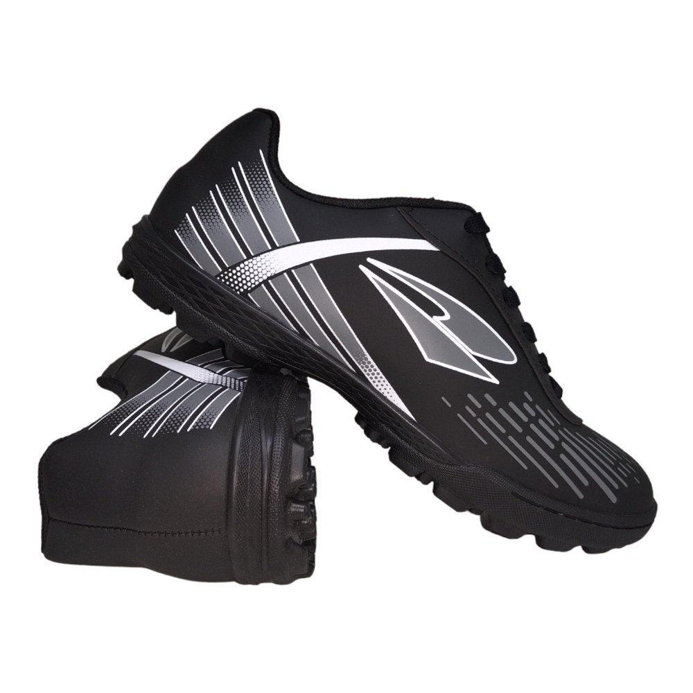 Chuteira Society Infantil Dray Ref. 328 - Preto/Chumbo Multicores 5