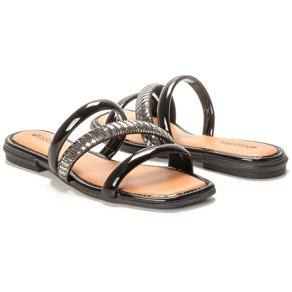 Rasteira Mississipi Q8841 Preta Preto 7