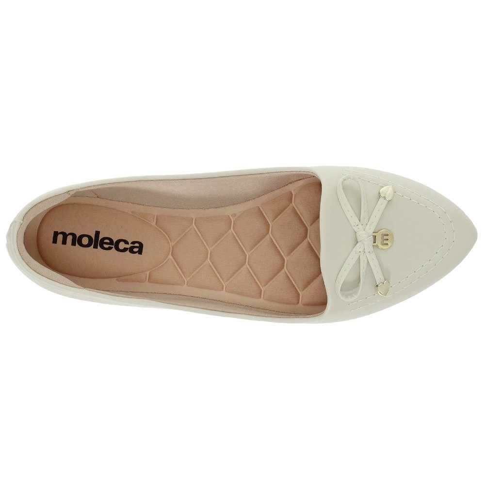 Sapatilha Moleca 5635.863 Feminina - Off White Branco 4