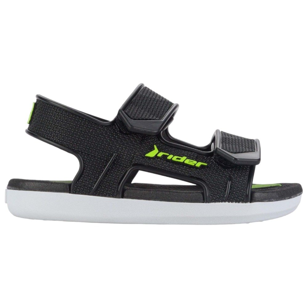 Sandália Papete Rider R Line Plus Grendene 12149 Preto/Branco 1