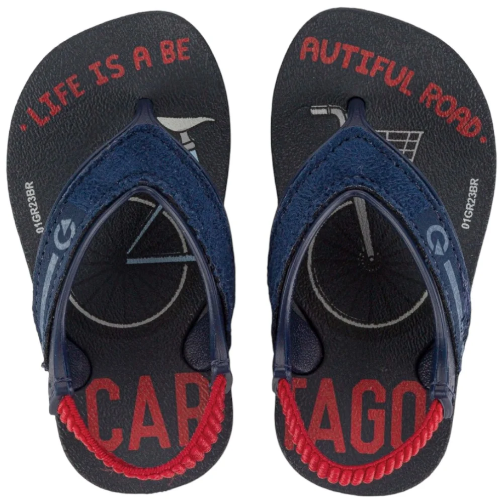 Chinelo Dedo Cartago Dakar Plus Baby Grendene 11493 Azul 2