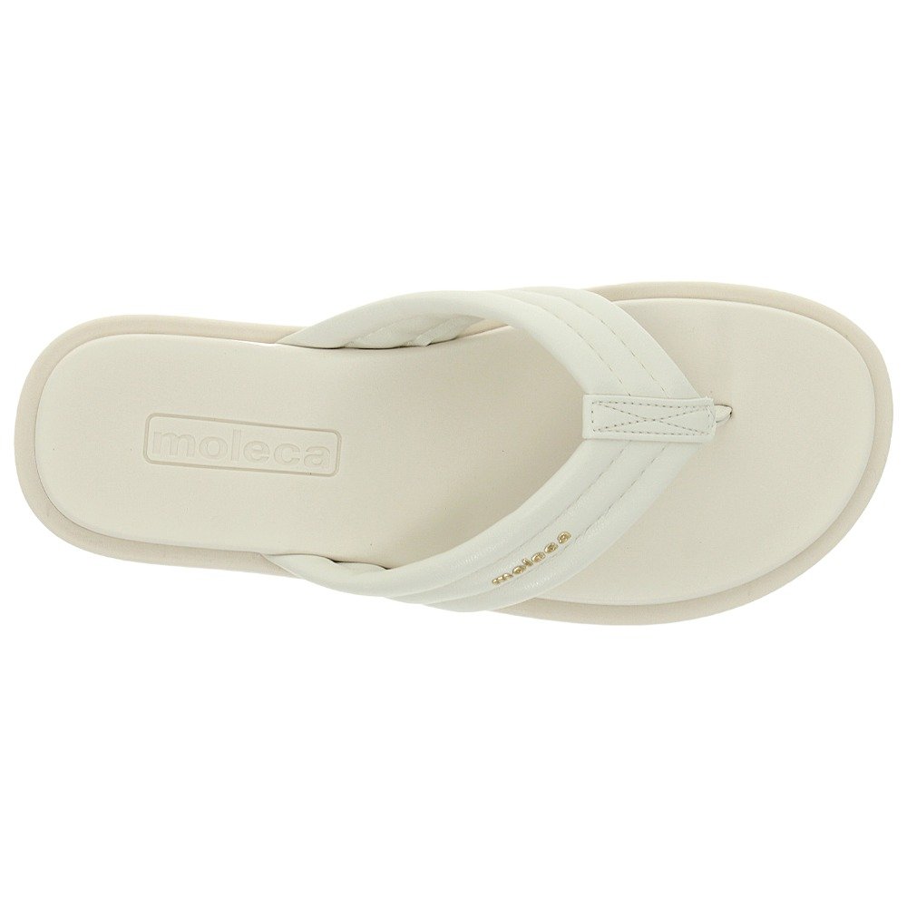 Tamanco Flatform Moleca 5489.101 Feminino Branco 4