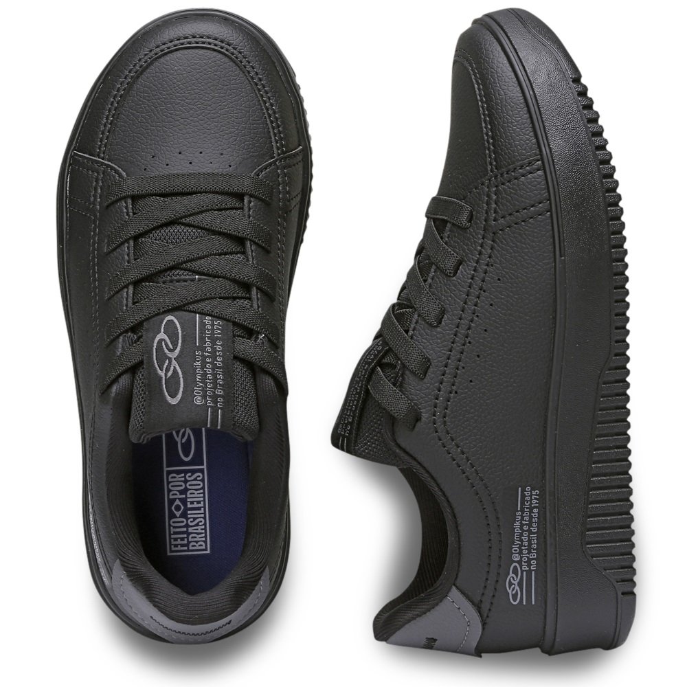 Tênis Olympikus Eros Infantil Preto 4