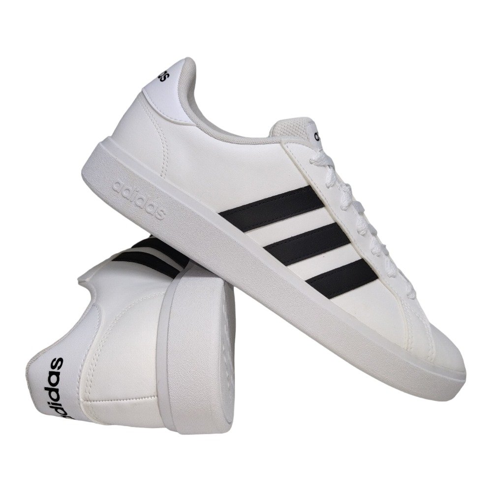 Tênis adidas Grand Court Base 2.0 Simp Preto/Branco Branco 5