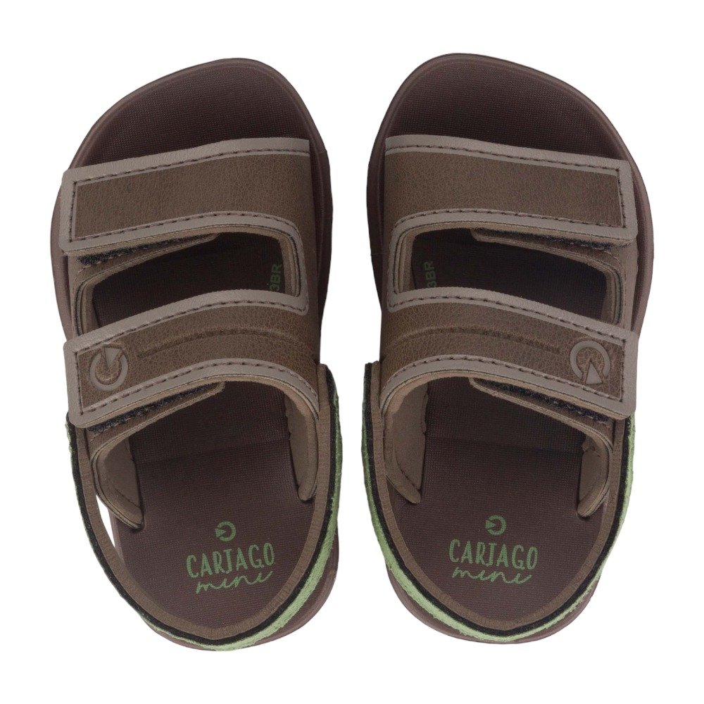 Sandália Cartago Mini Baby Grendene 12056 Marrom 4