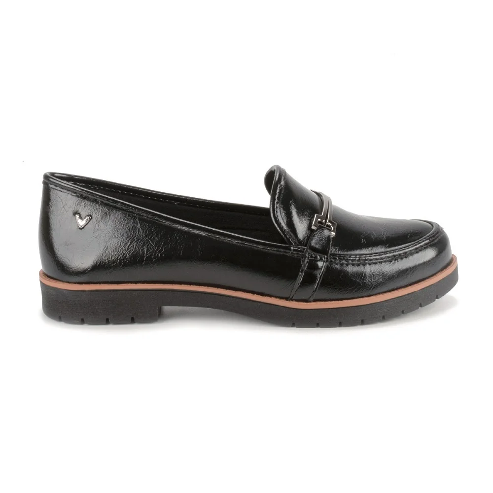 Loafer Mississipi Q9871 Feminino - Preto Preto 2