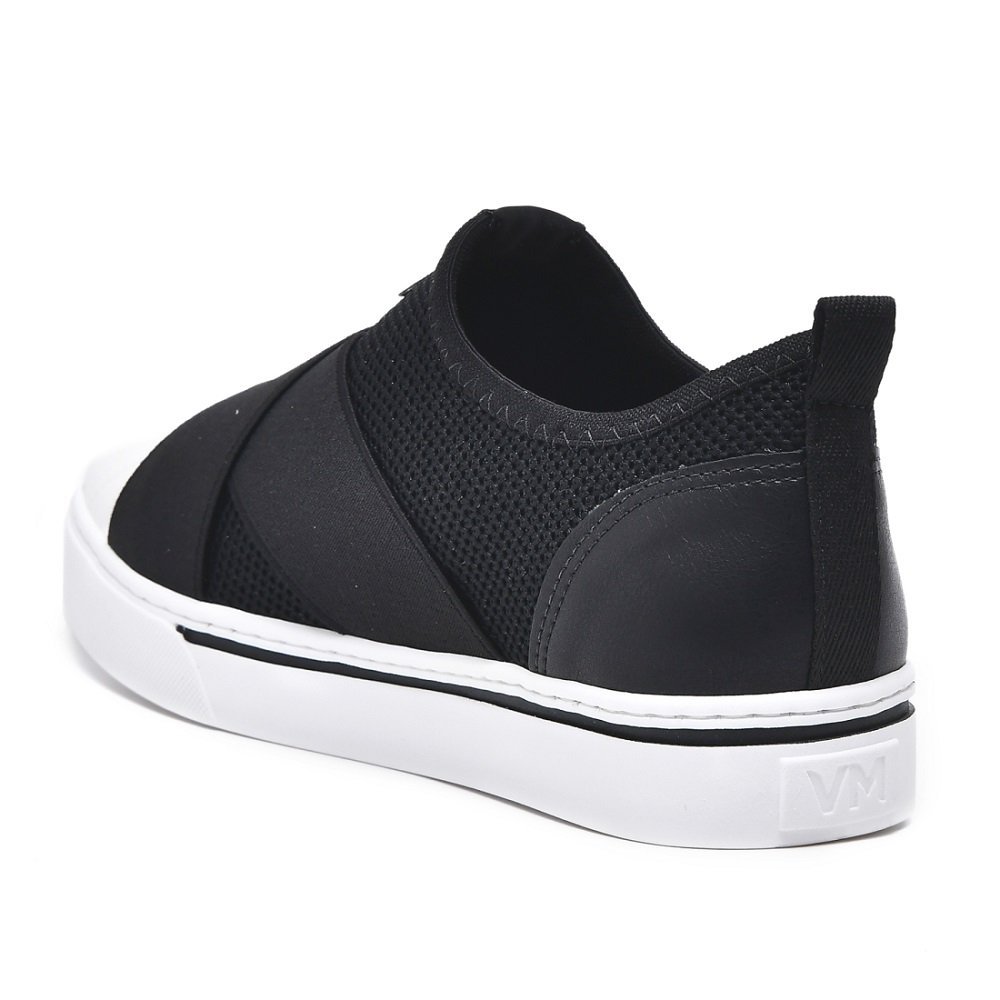 Tênis Casual Slip On Via Marte 23-12105-01 Feminino - Preto Preto 3